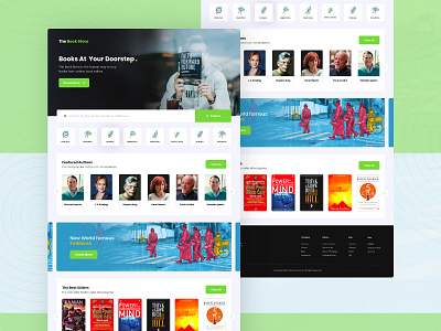 The Book Store Landing Page UI