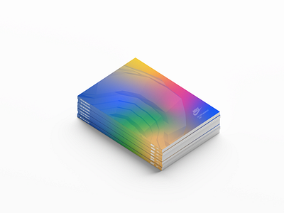 Magazine blend color concept design gradient magazine nike