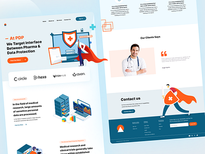 💊 Pharmacy Website Landing Page - Medicine design typography ui ux