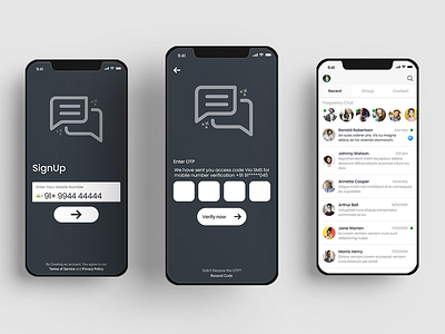 Trendy Chat Messenger App Design