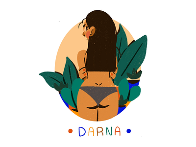 Darna 2d character design flat illustration minimal simple styleframe