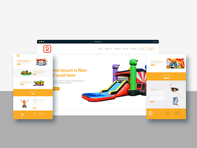 UI & UX Design for Bounce house rental