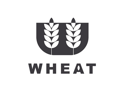Wheat branding icon initial logo logo logo alphabet logo deisgn logogram logotype wheat wheat logo