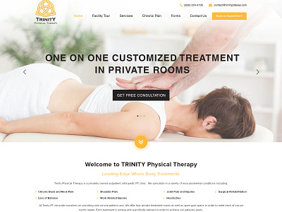 Physical Therapy design illustration templatedesign web