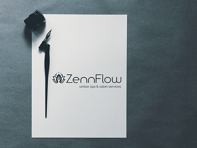 Zennflo logo branding design illustration logo photoshop templatedesign vector