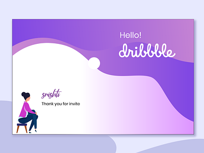 Thank You color design dribbble gradient background invite thank you typogaphy