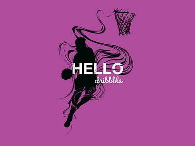 Debut Dunk art basketball debut design dunk illustration illustrator silhouette vector