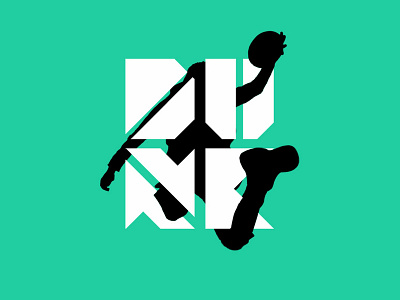 Dunk - 2019 art basketball design dunk illustration illustrator typography design vector