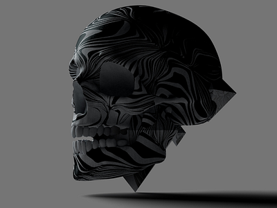 3d Practice shot 3d design skull