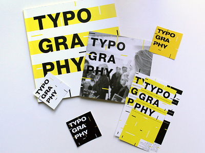 Typography'16 black white branding design catalog graphic design polygraphy typogaphy yellow