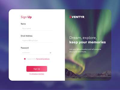 Sign Up concept interface sign up sign up form ui design ui ux web web app web page webdesign