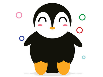 Cute Penguin animals cute graphic design illustrator penguin vector