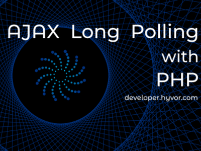 Tutorial banner - AJAX Long Polling with PHP background cover graphic design inkscape