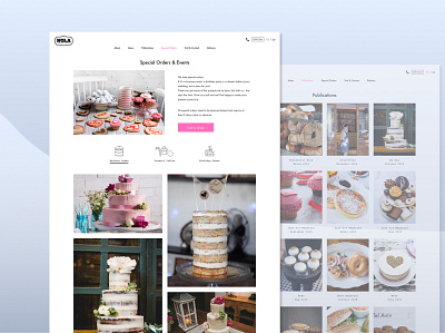 Nola Bakery Website design ecommerce minimal ui web