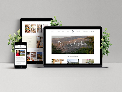 Responsive Web Design - Rama's Kitchen Restaurant design ecommerce restaurant website ui web webdesign webdesigner