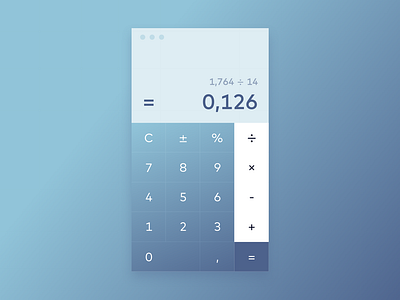 Daily UI 004 — Calculator