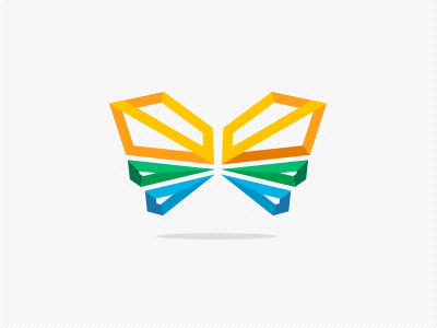 Travel Butterfly | WIP butterfly colors logo mark méxico travel