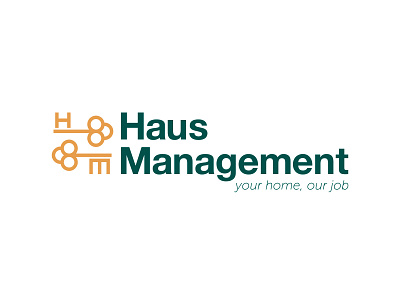 Haus Management Logo brand corporate design home house logo management mark property