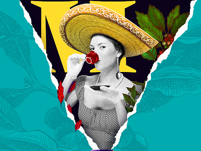WIP - Mexican Coffee Collage art branding coffee collage collageart concept creative digital mexico shop wip