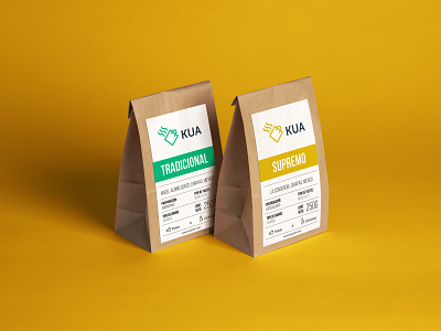 Kua - Coffee Shop Branding bag branding coaster coffee drink packaging print
