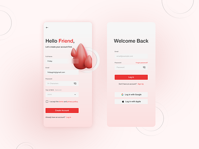 Daily UI 001 ⏤ Sign Up create account daily ui login sign in sign up ui