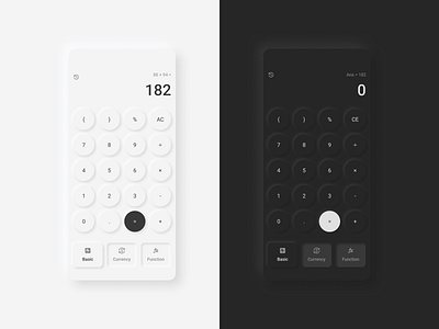 Daily UI 004 ⏤ Calculator calculator daily ui neumorphism ui ui