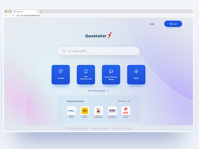 Quickterller UI Redesign