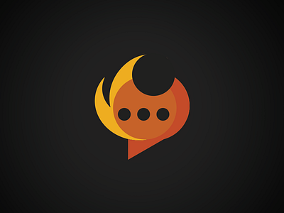 Message Burn Logo burn fire flame icon logo message messenger salt secure security text vibrant