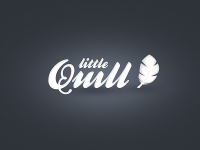 Little Quill autobiography biography book branding feather little logo pen quill