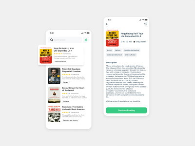Online Book Reading Mobile App UX UI Design
