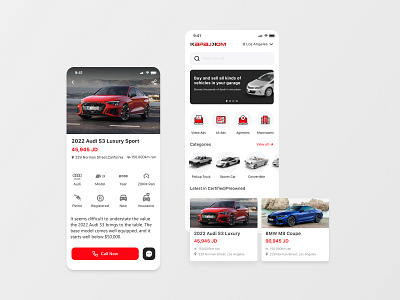 Karajkom Mobile App UI UX Design