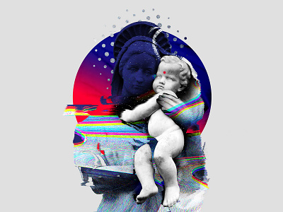 Collage “Digital Madonna”