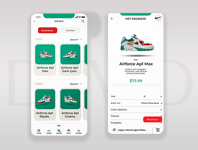 Nike Store Ui art artist artistic direction brand agency brand identity branding design graphic design graphics icon design illustration logo magazine ui uiux uiux design uiux designer uiuxdesign uiuxdesigner