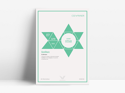 CoreShare - CSSDA winner animation award awards branding cssda cssda winner design award figma graphic design illustration ui ui design uiux vector web design winner wordpress