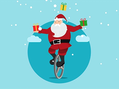 Santa Claus | Juggler animation character christmas circus juggler malabarista mercedes benz motion natal papai noel santa claus