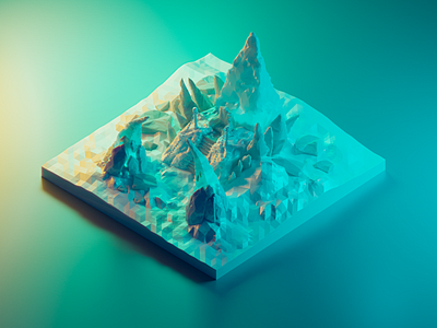 Frozen throne - World of Warcraft 3d art blender cycles game game art isometric low poly low poly world of warcraft