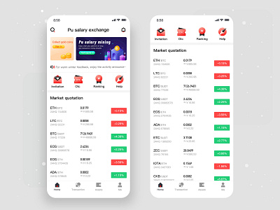 Digital currency exchange design ui