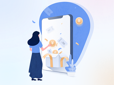 Financial illustration illustration ui 插图 矢量