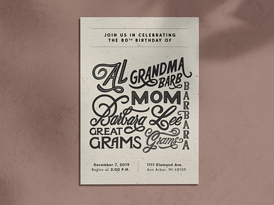 Lettered Party Pants Invite birthday birthday card birthday party calligraphy celebration cursive design grandma hand lettering handlettering illustration invitation invitations invite invites lettering lettering artist type typogaphy typography