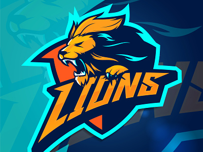 Lions esport logo brand branding design esport esport logo game gaming illustration logo vector