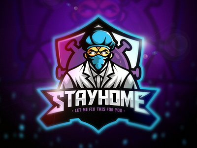 Stay Home Esport Logo