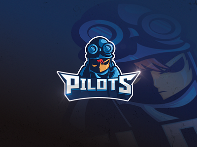 Pilot Esport Logo brand design esport logo pilot