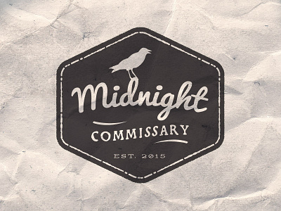 Midnight Commissary commissary crow logo midnight raven restaurant