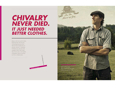 Haggar print ad chivalry clothes design haggar print spread
