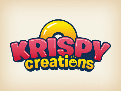 Krispy Creations bubble creations donut doughnut fun identity kreme krispy logo smile