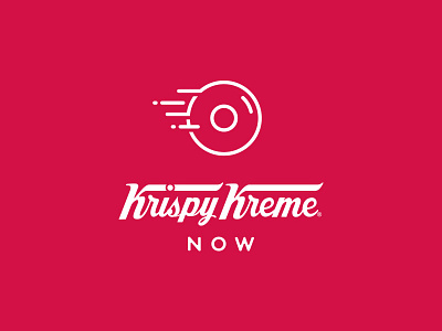 Krispy Kreme Now delivery donut doughnut identity kreme krispy logo mobile now