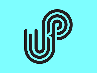 WKP illustration initials monogram wkp