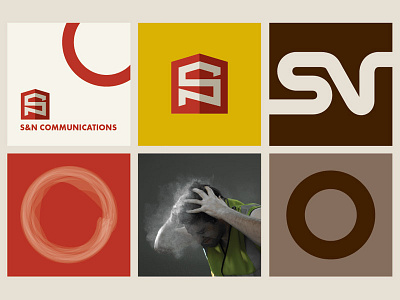 S&N Communications board branding communications identity illustration logo mood