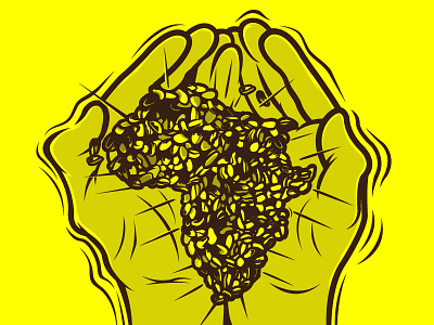 Africa Coffee africa branding coffee graphicdesign illustration vector