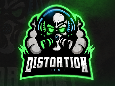 High Distortion Mascot Logo